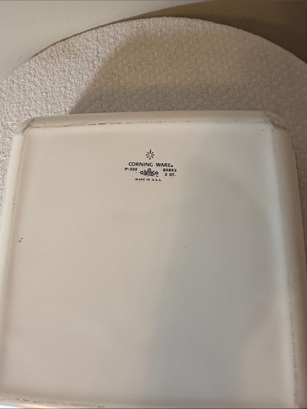 Vintage Corningware 2 Qt Baking Dish with Blue Floral Pattern - Picture 5 of 6